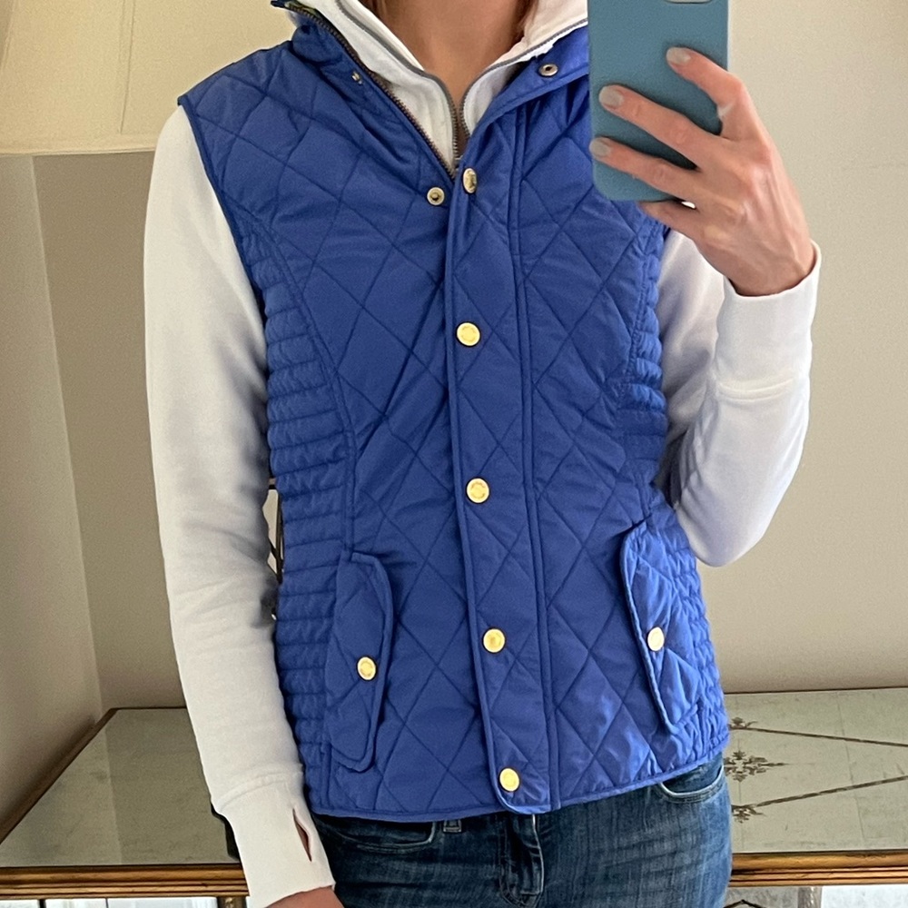 Lilly Pulitzer blue vest, size XS